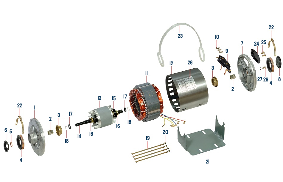 Split Phase Evaporative Cooler Electro Motors