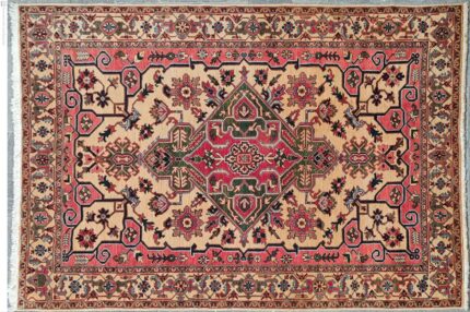 Hand-knotted Heriz Persian rug